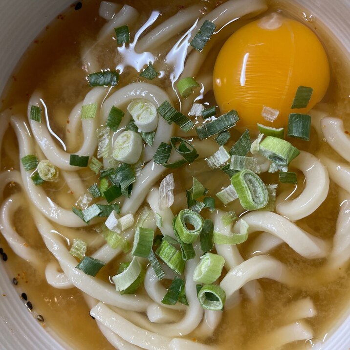 簡単！スンドゥブ風うどん(ピリ辛味噌)